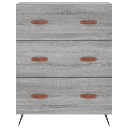 vidaXL Highboard Grey Sonoma 69.5x34x180 cm Engineered Wood
