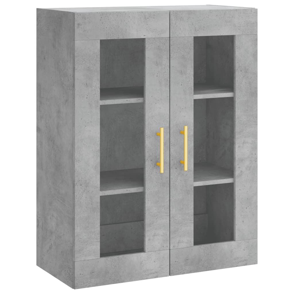 vidaXL Highboard Concrete Grey 69,5x34x180 cm Engineered Wood