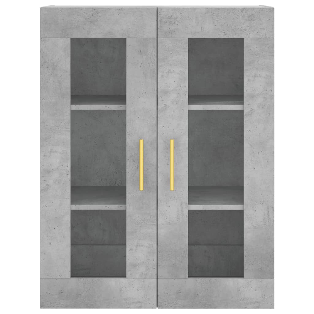 vidaXL Highboard Concrete Grey 69,5x34x180 cm Engineered Wood