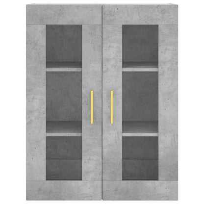 vidaXL Highboard Concrete Grey 69,5x34x180 cm Engineered Wood