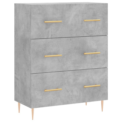 vidaXL Highboard Concrete Grey 69,5x34x180 cm Engineered Wood