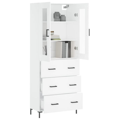 vidaXL Highboard White 69.5x34x180 cm Engineered Wood
