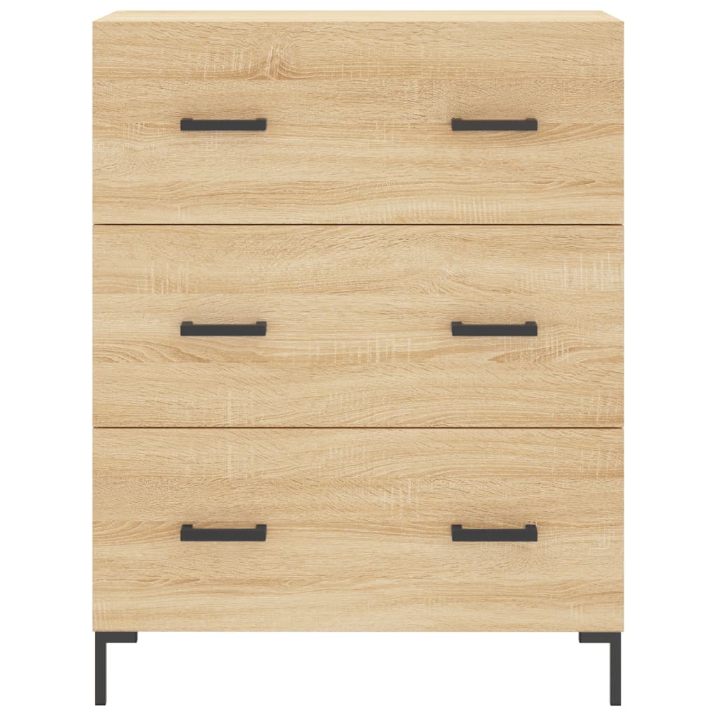 vidaXL Highboard Sonoma Oak 69,5x34x180 cm Engineered Wood