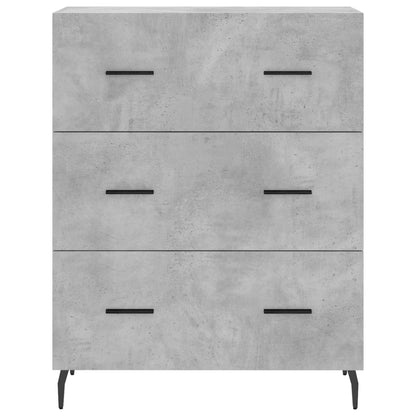 vidaXL Highboard Concrete Grey 69,5x34x180 cm Engineered Wood