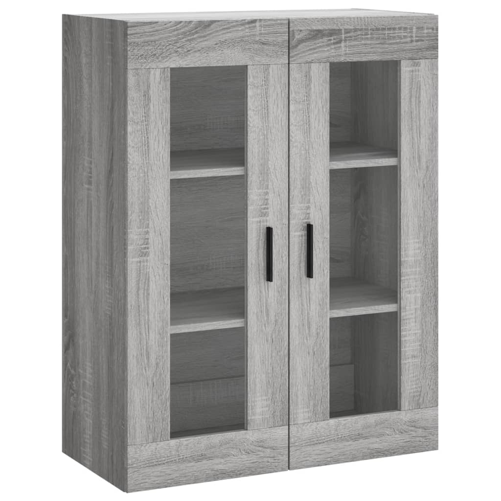 vidaXL Highboard Grey Sonoma 69,5x34x180 cm Engineered Wood