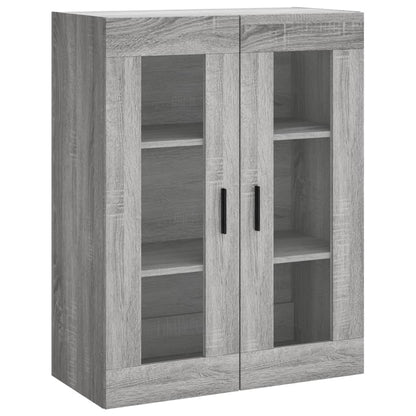 vidaXL Highboard Grey Sonoma 69,5x34x180 cm Engineered Wood