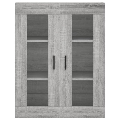 vidaXL Highboard Grey Sonoma 69,5x34x180 cm Engineered Wood