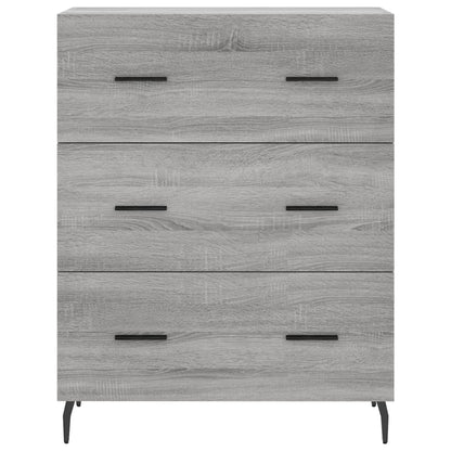 vidaXL Highboard Grey Sonoma 69,5x34x180 cm Engineered Wood