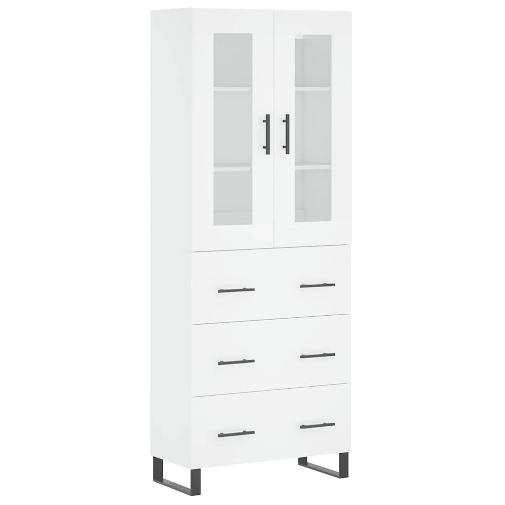 vidaXL Highboard White 69.5x34x180 cm Engineered Wood