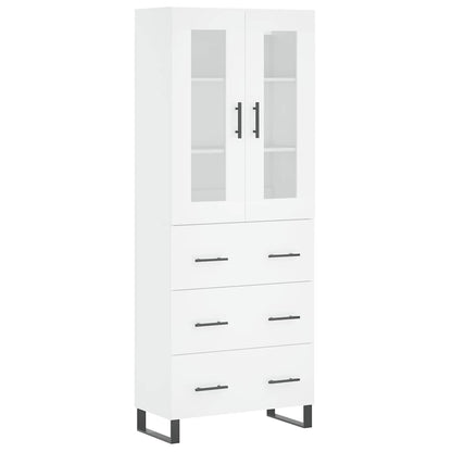 vidaXL Highboard White 69.5x34x180 cm Engineered Wood