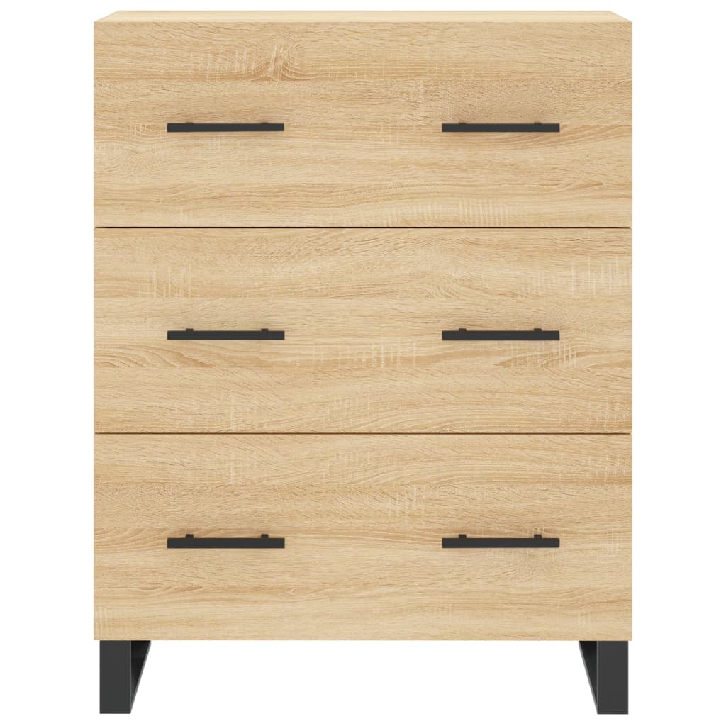 vidaXL Highboard Sonoma Oak 69.5x34x180 cm Engineered Wood