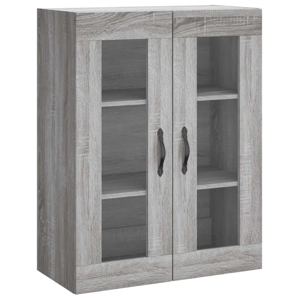 vidaXL Highboard Grey Sonoma 69,5x34x180 cm Engineered Wood