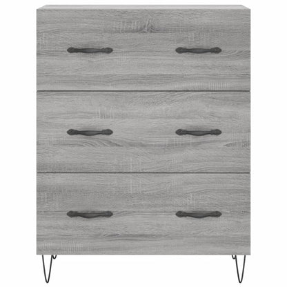 vidaXL Highboard Grey Sonoma 69,5x34x180 cm Engineered Wood
