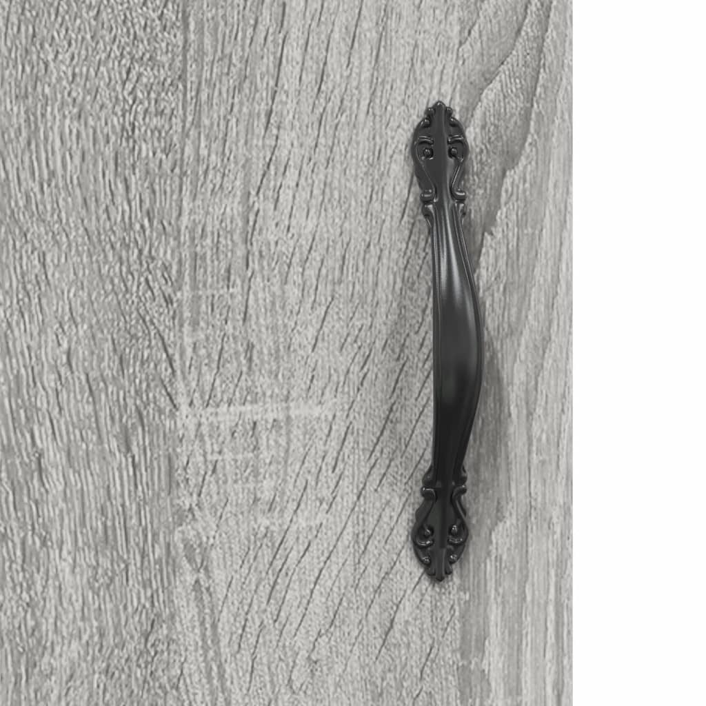 vidaXL Highboard Grey Sonoma 69,5x34x180 cm Engineered Wood