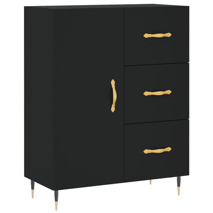 vidaXL Highboard Black 69.5x34x180 cm Engineered Wood