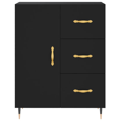 vidaXL Highboard Black 69.5x34x180 cm Engineered Wood