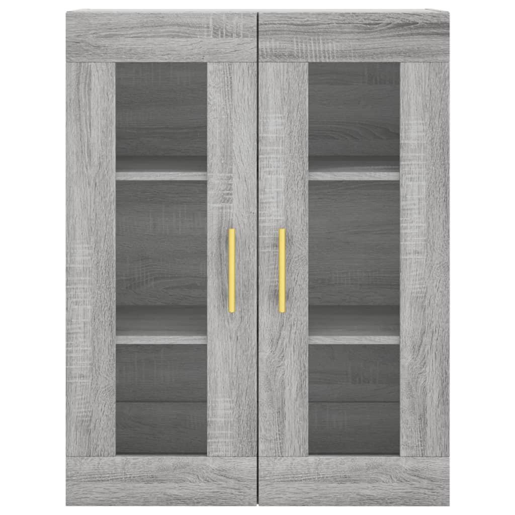 vidaXL Highboard Grey Sonoma 69,5x34x180 cm Engineered Wood