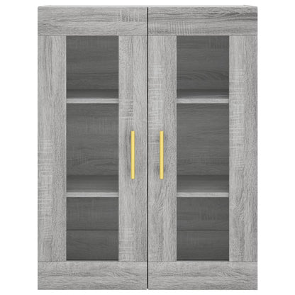 vidaXL Highboard Grey Sonoma 69,5x34x180 cm Engineered Wood