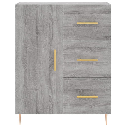 vidaXL Highboard Grey Sonoma 69,5x34x180 cm Engineered Wood