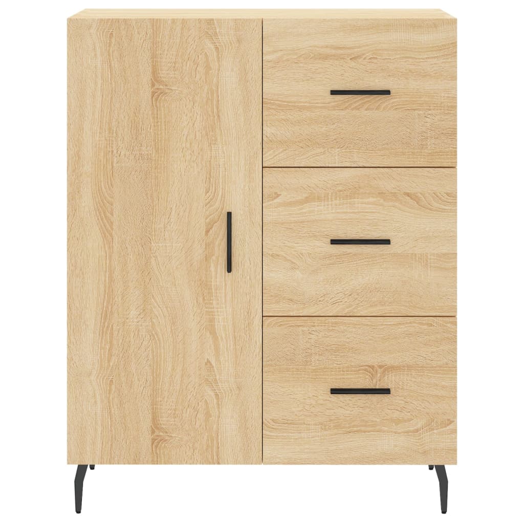 vidaXL Highboard Sonoma Oak 69,5x34x180 cm Engineered Wood