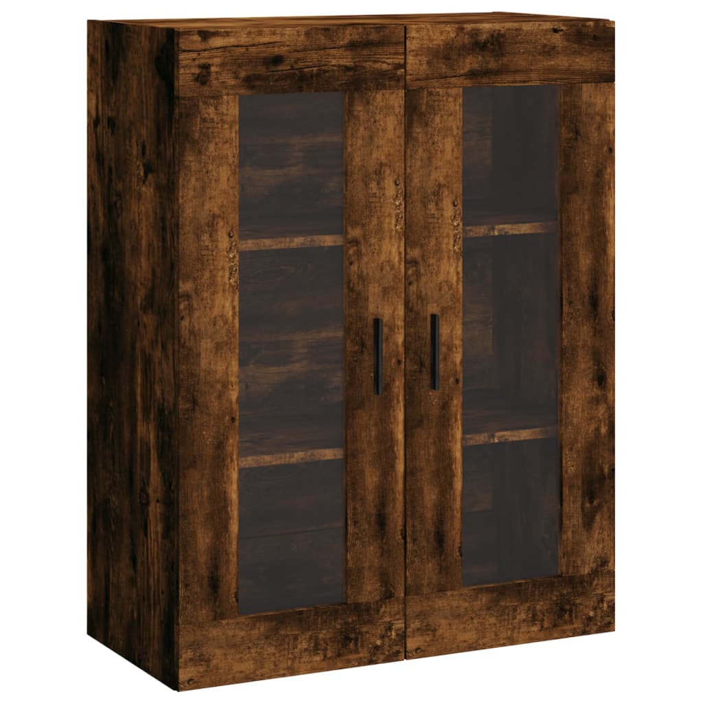 vidaXL Highboard Smoked Oak 69,5x34x180 cm Engineered Wood