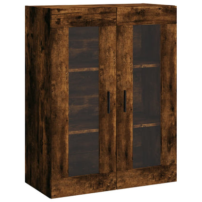vidaXL Highboard Smoked Oak 69,5x34x180 cm Engineered Wood