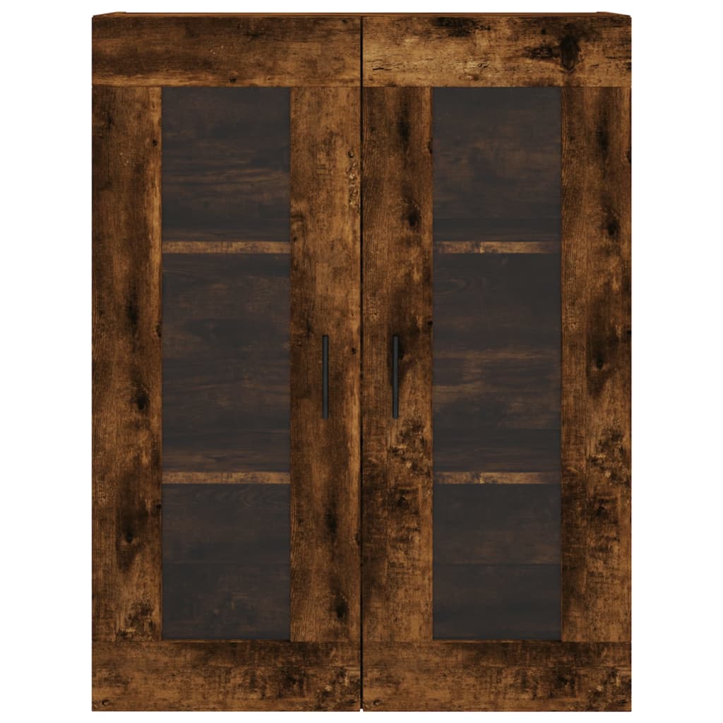 vidaXL Highboard Smoked Oak 69,5x34x180 cm Engineered Wood
