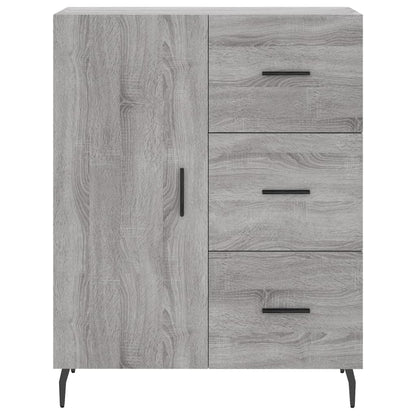 vidaXL Highboard Grey Sonoma 69,5x34x180 cm Engineered Wood