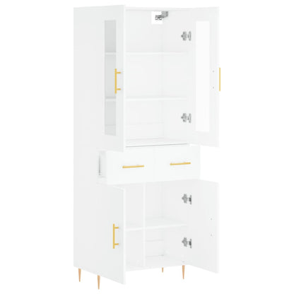 vidaXL Highboard White 69.5x34x180 cm Engineered Wood