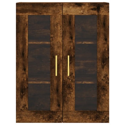 vidaXL Highboard Smoked Oak 69.5x34x180 cm Engineered Wood