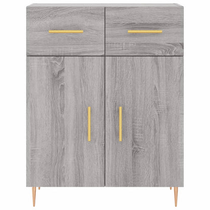 vidaXL Highboard Grey Sonoma 69,5x34x180 cm Engineered Wood