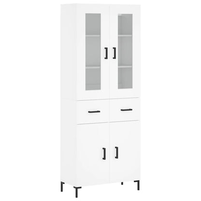 vidaXL Highboard White 69.5x34x180 cm Engineered Wood