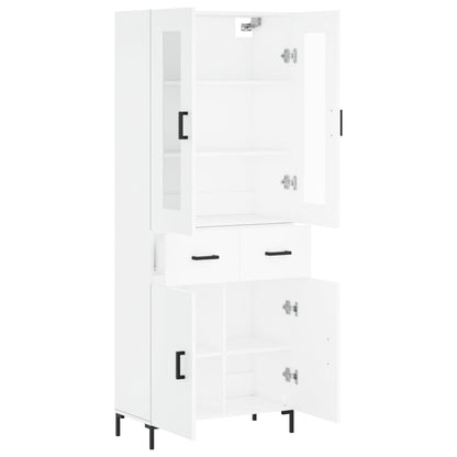 vidaXL Highboard White 69,5x34x180 cm Engineered Wood