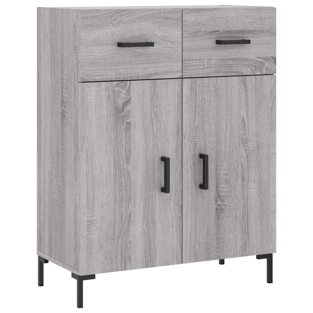 vidaXL Highboard Grey Sonoma 69,5x34x180 cm Engineered Wood