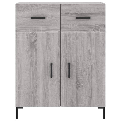 vidaXL Highboard Grey Sonoma 69,5x34x180 cm Engineered Wood