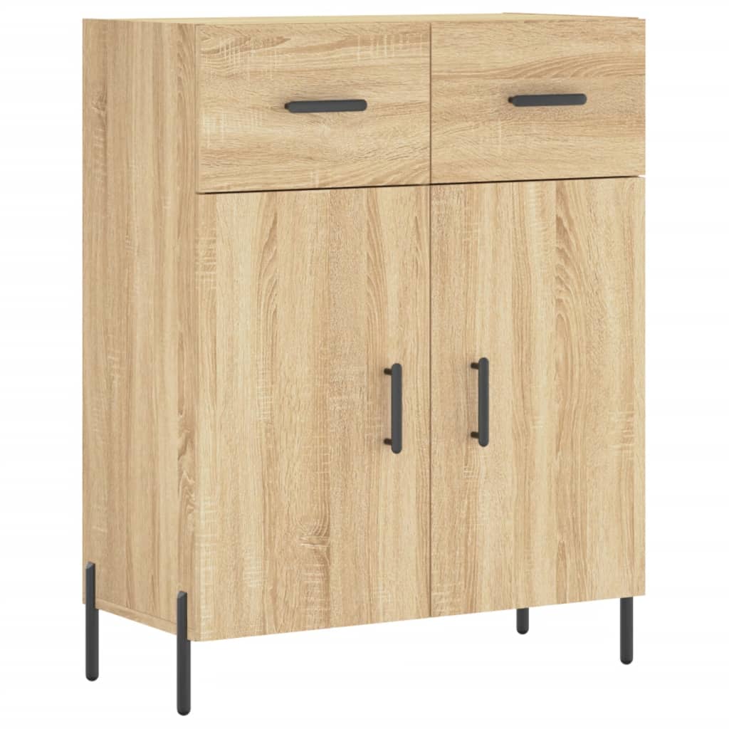 vidaXL Highboard Sonoma Oak 69,5x34x180 cm Engineered Wood