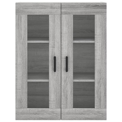 vidaXL Highboard Grey Sonoma 69,5x34x180 cm Engineered Wood