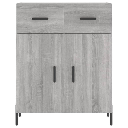 vidaXL Highboard Grey Sonoma 69,5x34x180 cm Engineered Wood