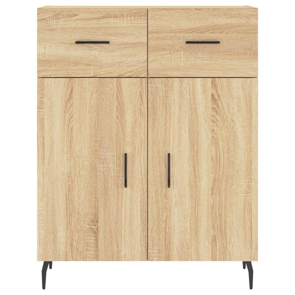 vidaXL Highboard Sonoma Oak 69,5x34x180 cm Engineered Wood