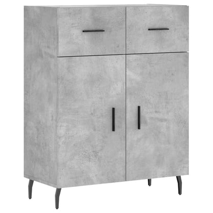 vidaXL Highboard Concrete Grey 69,5x34x180 cm Engineered Wood