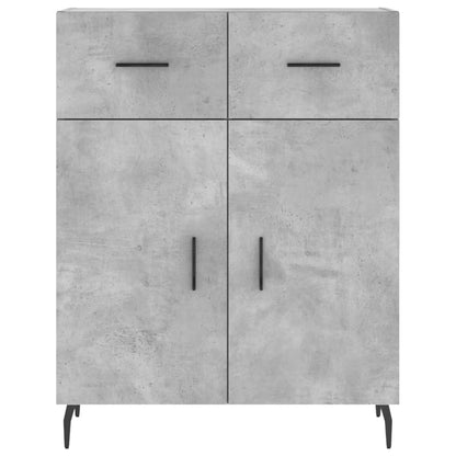 vidaXL Highboard Concrete Grey 69,5x34x180 cm Engineered Wood