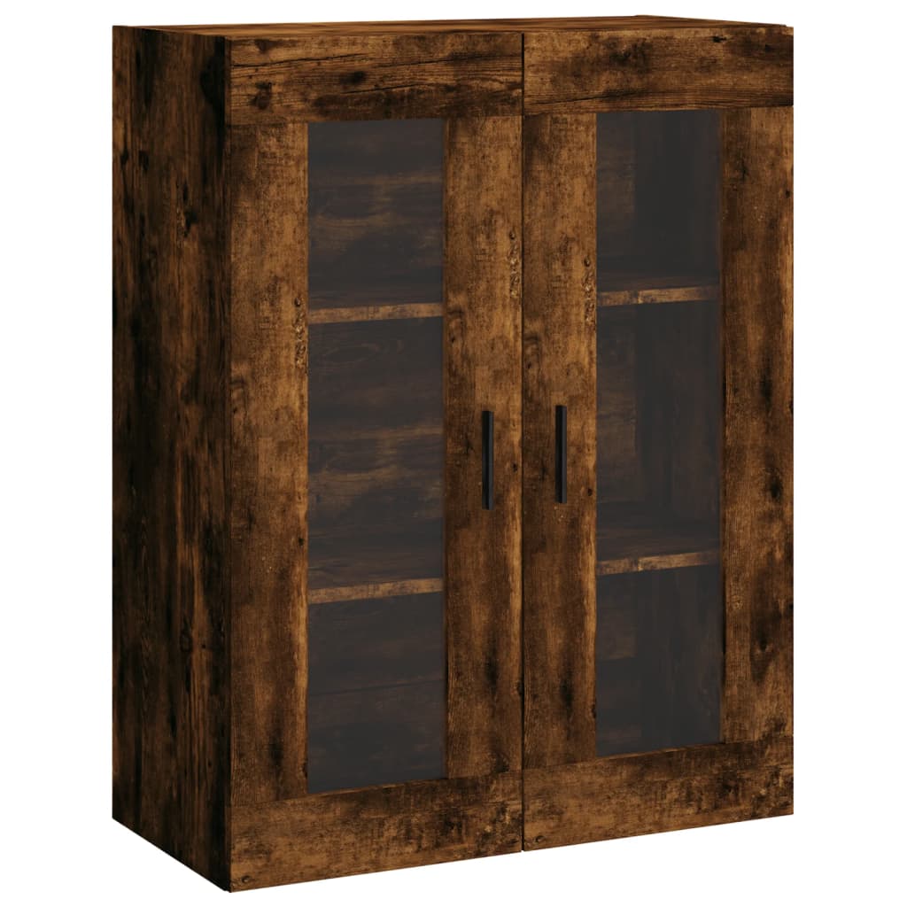 vidaXL Highboard Smoked Oak 69,5x34x180 cm Engineered Wood