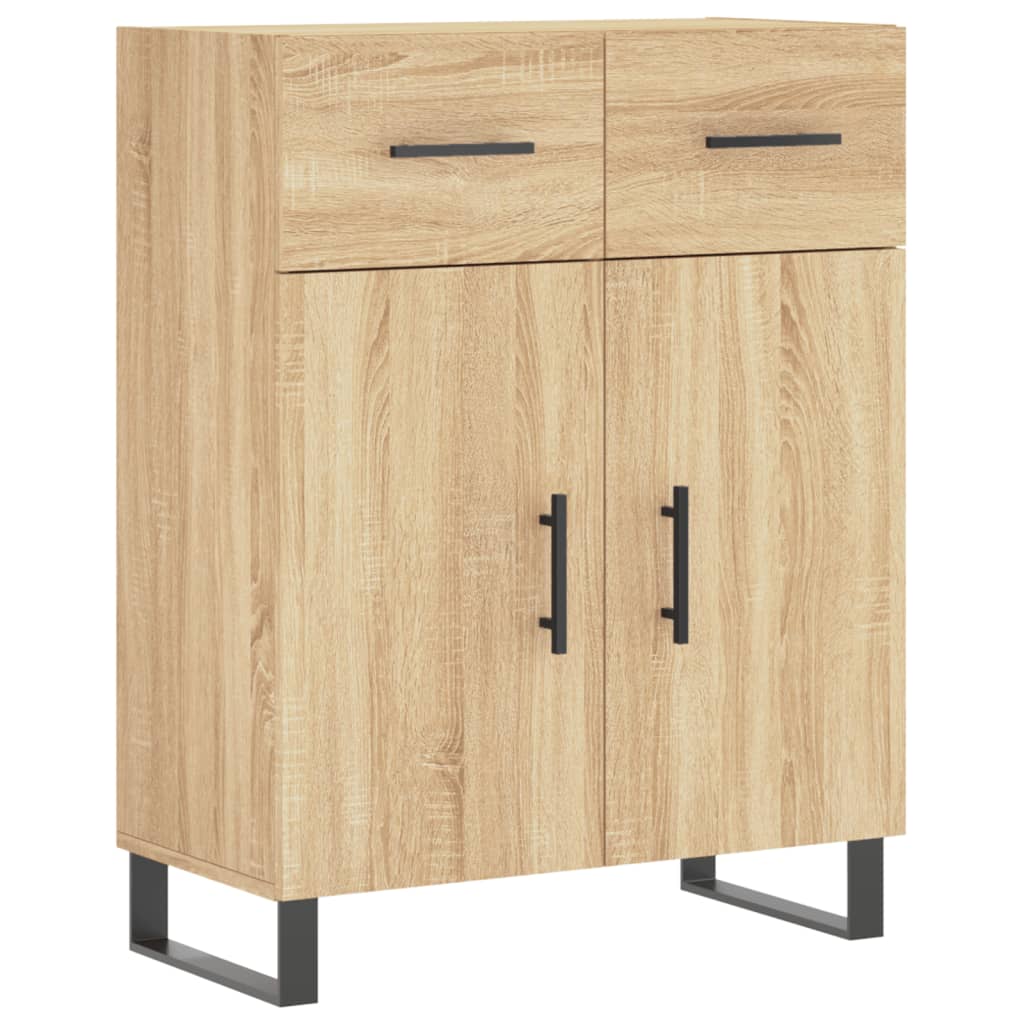 vidaXL Highboard Sonoma Oak 69,5x34x180 cm Engineered Wood