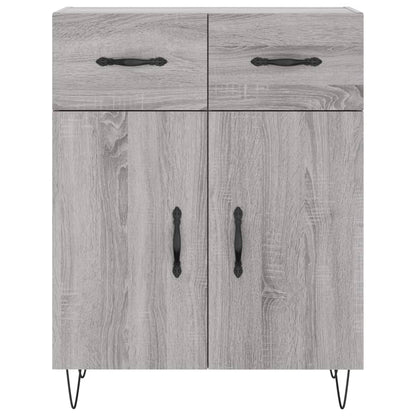 vidaXL Highboard Grey Sonoma 69,5x34x180 cm Engineered Wood
