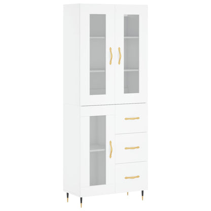 vidaXL Highboard White 69.5x34x180 cm Engineered Wood