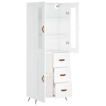 vidaXL Highboard White 69,5x34x180 cm Engineered Wood