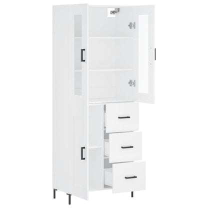 vidaXL Highboard White 69,5x34x180 cm Engineered Wood