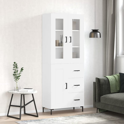 vidaXL Highboard White 69.5x34x180 cm Engineered Wood