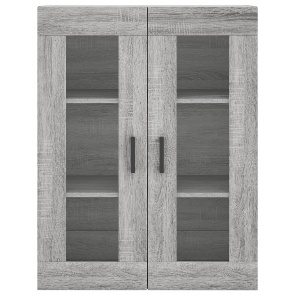 vidaXL Highboard Grey Sonoma 69,5x34x180 cm Engineered Wood