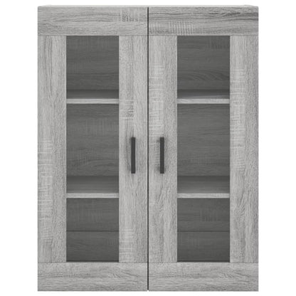 vidaXL Highboard Grey Sonoma 69,5x34x180 cm Engineered Wood